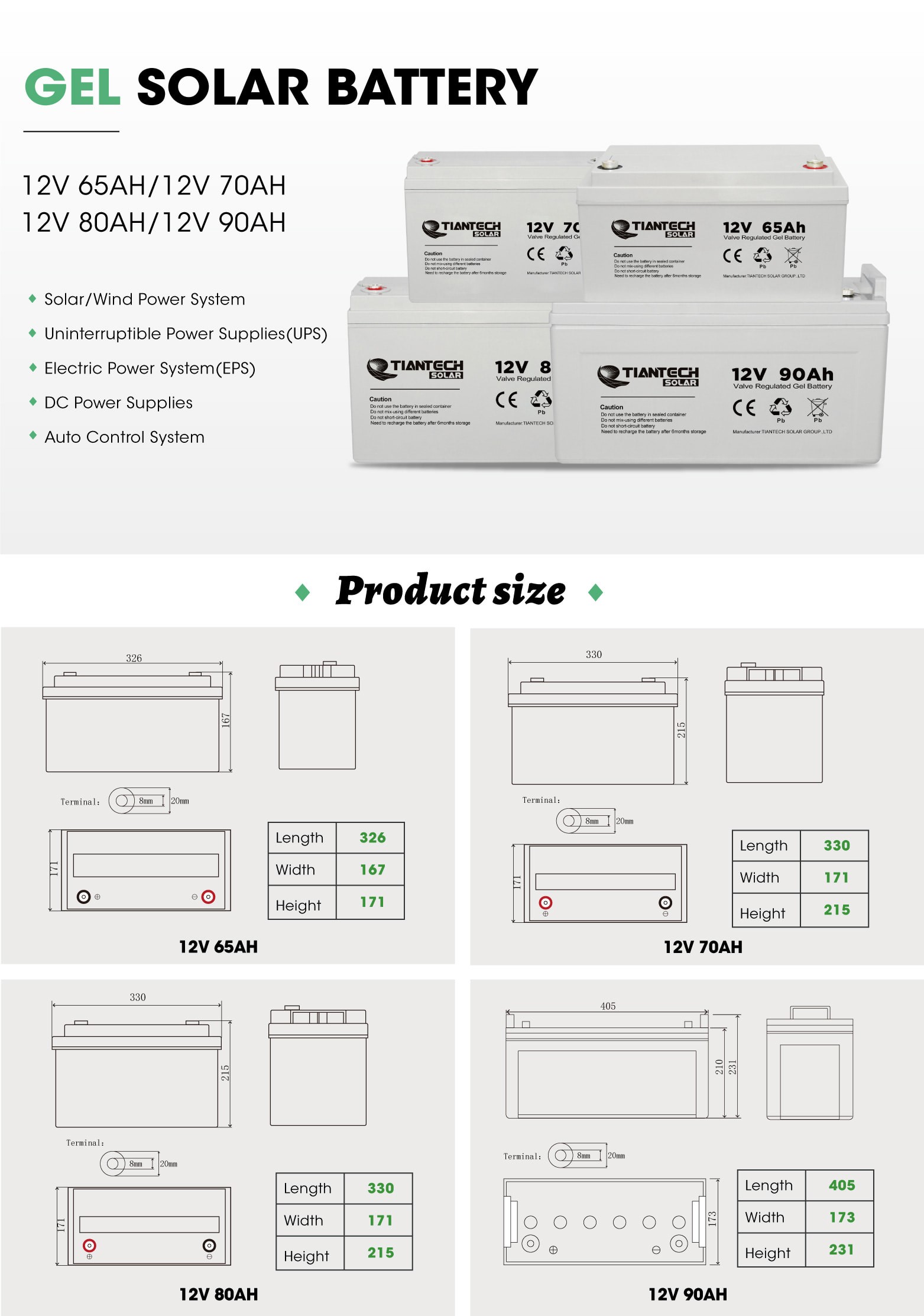 No free electrolyte gel battery