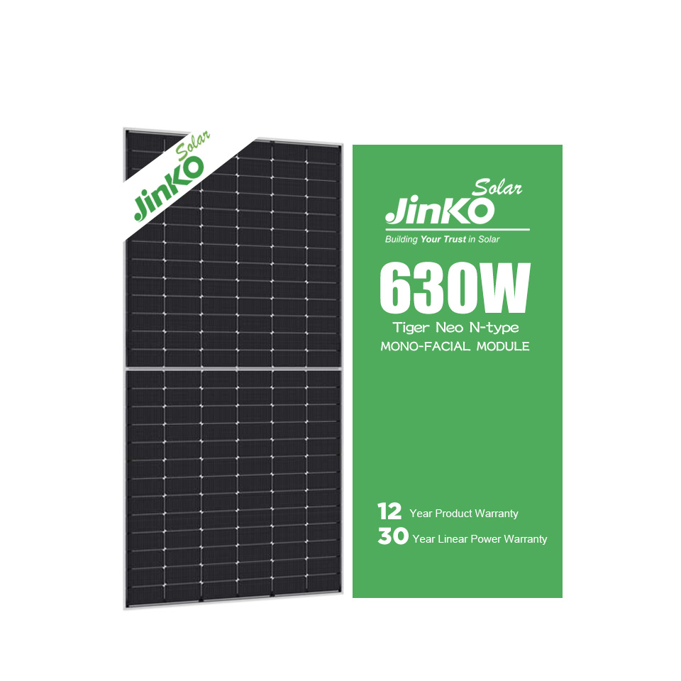 630W Tier 1 JINKO Monofacial N Type Solar Panel